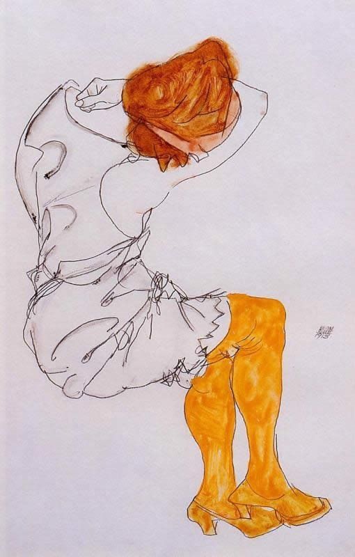 Egon Schiele The Sleeping girl